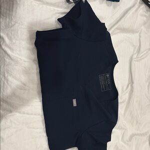 FIGS Navy Blue Catarina one pocket Scrub Top